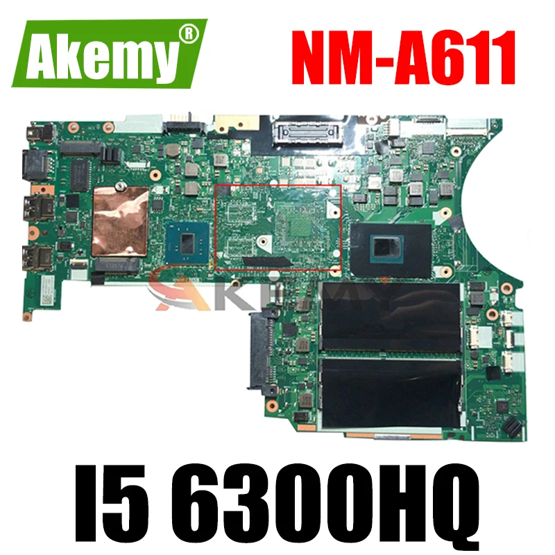 

Akemy BT463 NM-A611 For Lenovo Thinkpad T460P Notebook Motherboard I5 6300HQ FRU 01AV993 01YR861 01AV992 01HX096 01YR865