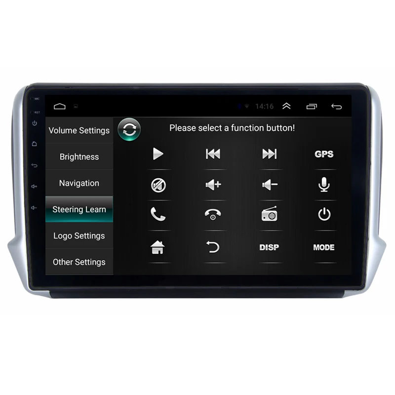 10 1 &quot2.5D IPS Android 9 автомобильный DVD мультимедийный плеер GPS для Peugeot 2008 208 2012 13 2016