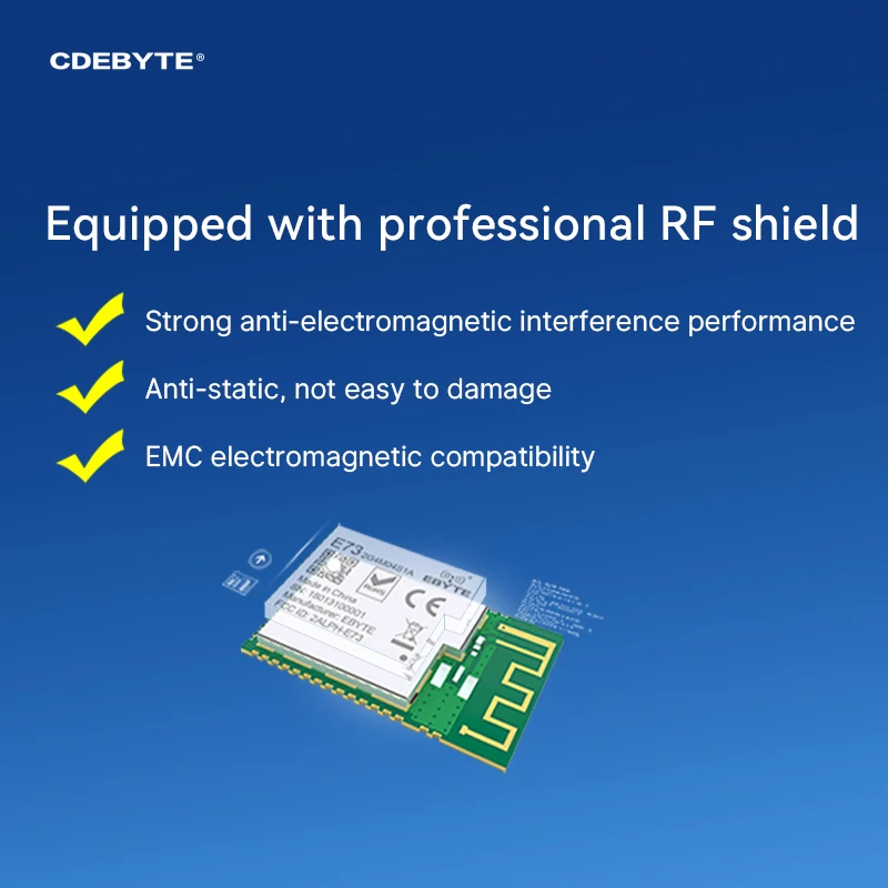 Беспроводной аудиомодуль Zigbee SMD 2 4 E73-2G4M08S1EX ГГц nRF52833 Bluetooth Mesh 120 м SOC IPEX антенна iBeacon