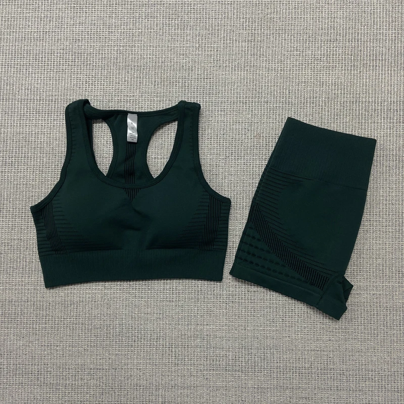 Бесшовный комплект для йоги 3 шт. женская одежда спортивного зала фитнеса