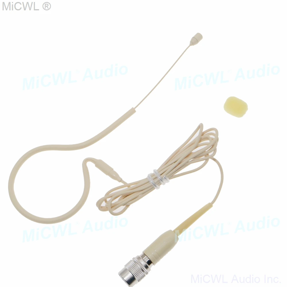 MiCWL SE02 бежевый одиночный ушной крючок гарнитура микрофон для Shure AKG Sennheiser Audio-Technica