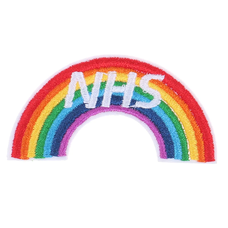 1pcs NHS Rainbow Thank You Sew On Patch Badge 2020 UK Support Pride IRON ON | Дом и сад