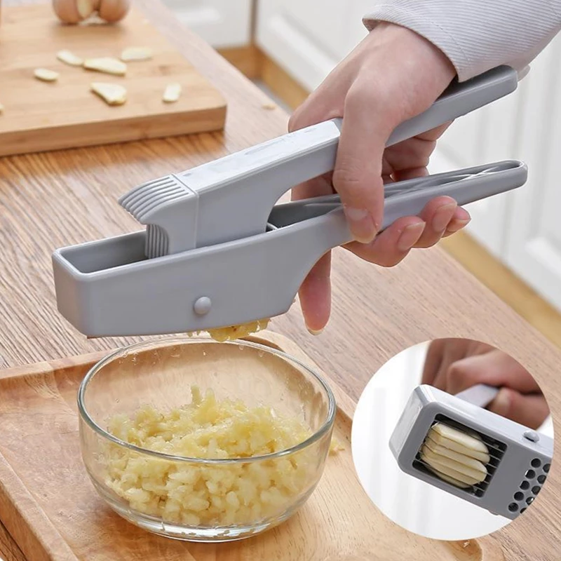 

Multifunctional Plastic Garlic Food Crusher Manual Garlic Press Grinder Slicer Fruit Vegetable Tools Kitchen Accessories