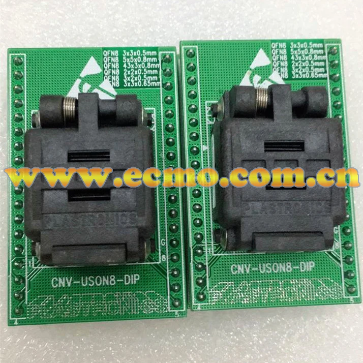 CNV-USON8-DIP USON8 DFN8 QFN8 адаптер розетки 8 контактов шаг 0 5 мм 2*3 2x3 |