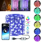 USB LED Smart Bluetooth строка светильник для украшения для рождественской елки гирлянды светильник s приложение Дистанционное Управление светильник рождественские украшения