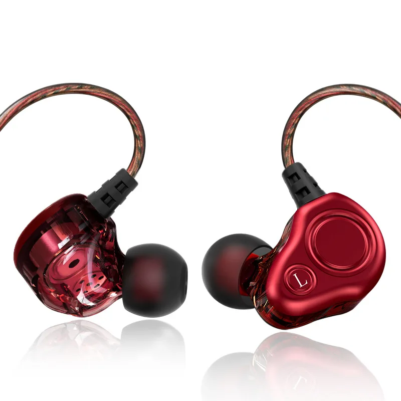 

wired Earphones with mic micro earpiece sports earbuds active noise cancelling earbuds bass speaker HiFi sport headphones