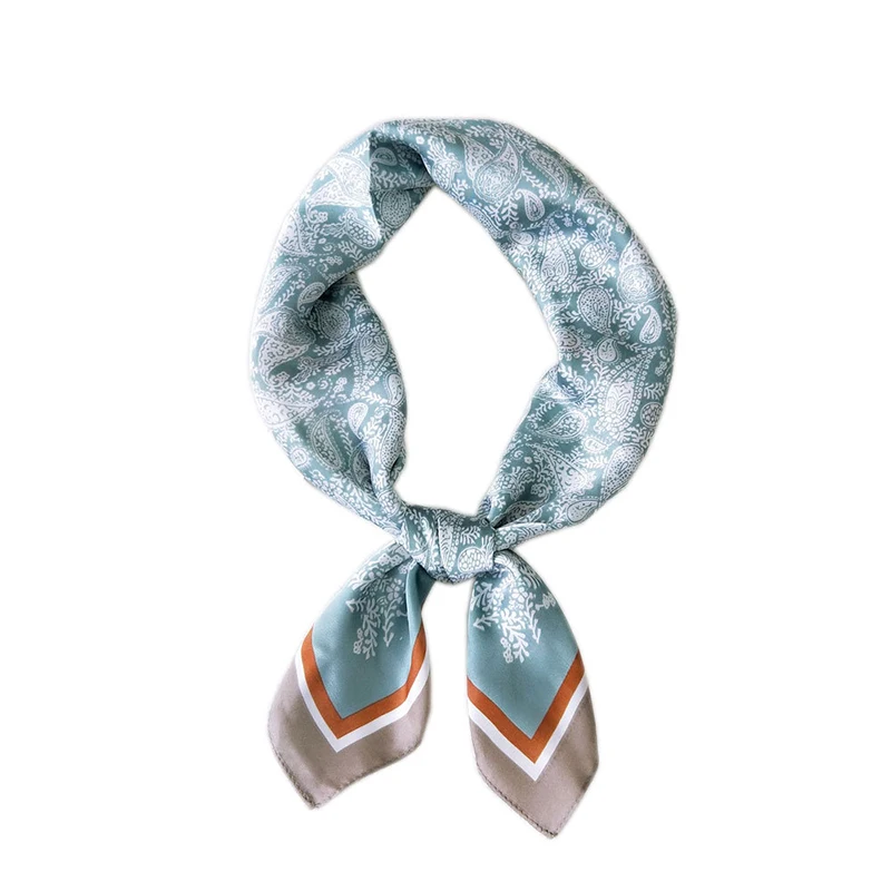 

70*70cm Silk Satin Cashew Print Square Scarf Headband Fashion Bandana DIY Hair Tie Band Hair Scarf Small Neck Scarves Shawl Wrap