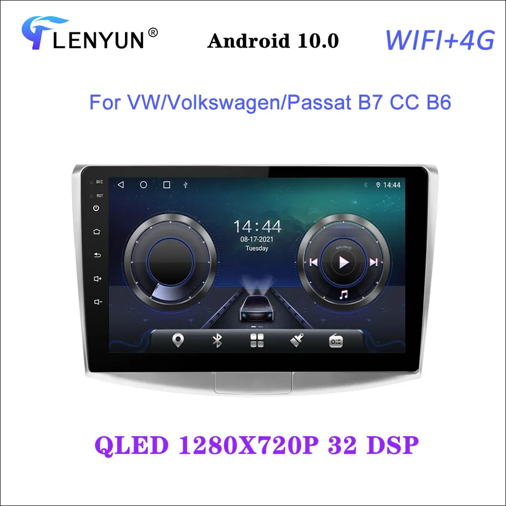 

Автомагнитола QlenYun 4G Android для VW/Volkswagen/Passat B7 CC B6, Автомобильный мультимедийный GPS 6 ядер, ОЗУ 8 Гб, ПЗУ 128 ГБ, камера DVR No 2Din