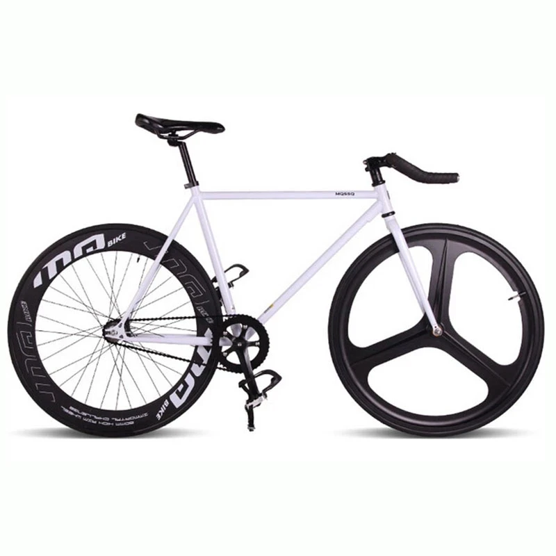 Fixed Gear Bike Magnesium Alloy Wheel 3 Spokes Fixie Bicycle 700C 23C 70mm Rim Hight 52cm Frame DIY Wheels Handlebars V Brake images - 6