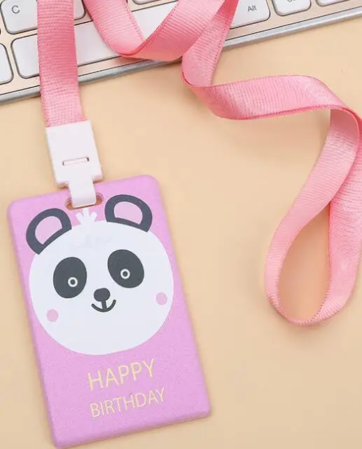 Новинка 1 шт. панда мультфильм животное твердый под названием держатель для карт