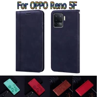 cover for oppo reno 5 f case cph2217 flip stand phone protective shell funda case for reno 5f wallet leather book etui coque bag