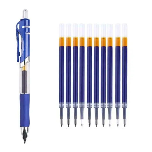 

Retractable Gel Pens Set Ink Colored Gel Pen 0.5mm Replaceable Refills Office School Supplies Stationery Gel Pens Writing Tools