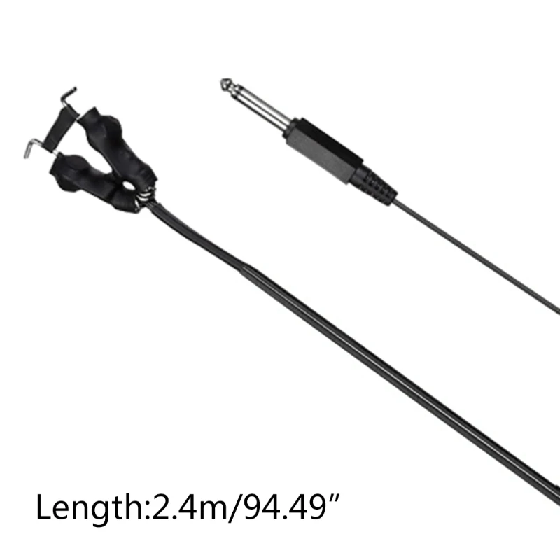 

Tattoo Clip Cord RCA Soft Silicone 2.4 Long Tattoo Clip Cord Cords Silver Enameled Wire for Tattoo Machine Power Supply