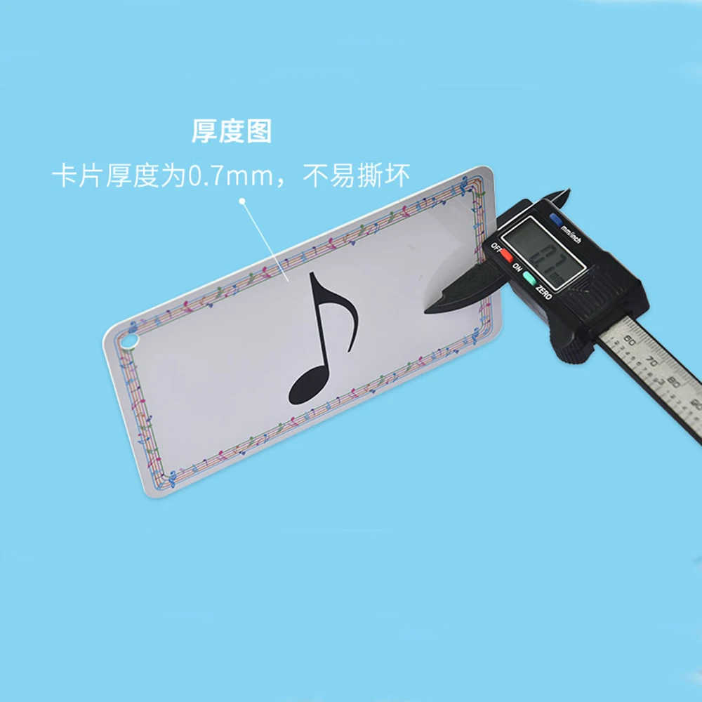 96pcs/set High Quality Waterproof Musical Notation Cards PVC Note Music Teaching Tools |