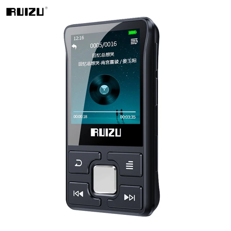 Оригинальный Bluetooth MP3-плеер RUIZU X55 портативный спортивный мини-музыкальный плеер с