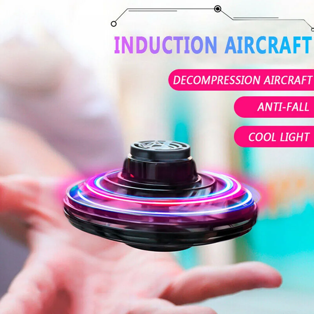 Flynova RC мини НЛО RC Квадрокоптер Fingertip обновление полета гироскопа Летающий Спиннер декомпрессия RC игрушки подарки для взрослых и детей