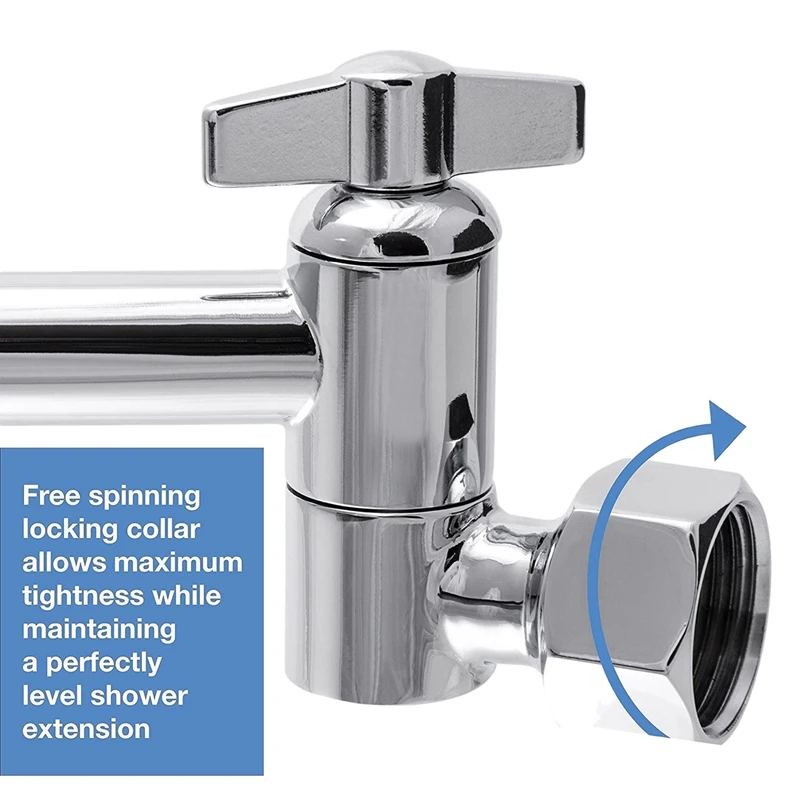 Регулируемый удлинитель для душа латунный душевой лейки с полированной