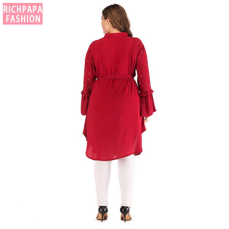 Женская шифоновая рубашка-кимоно с длинным рукавом | Тематическая одежда и