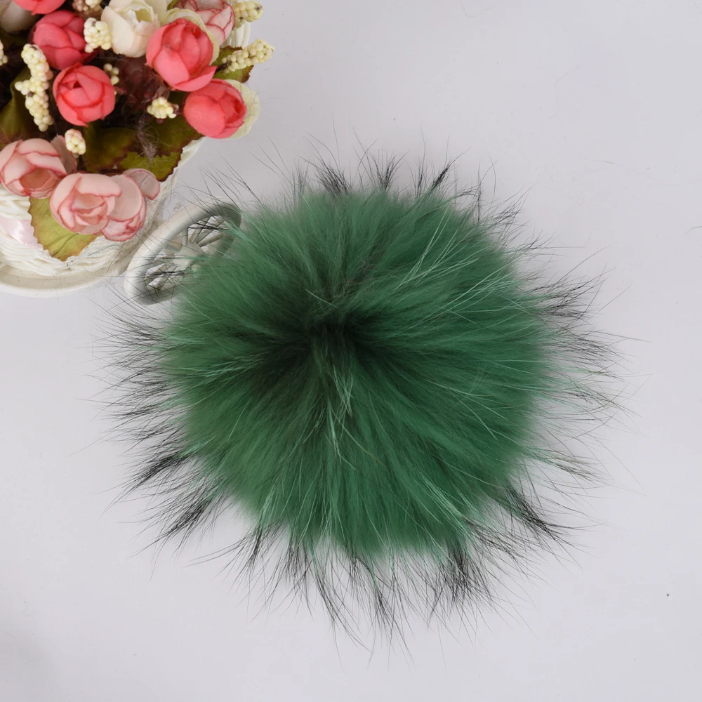 2019 Новый настоящий помпон из меха енота мяч высокого качества меховой шар для