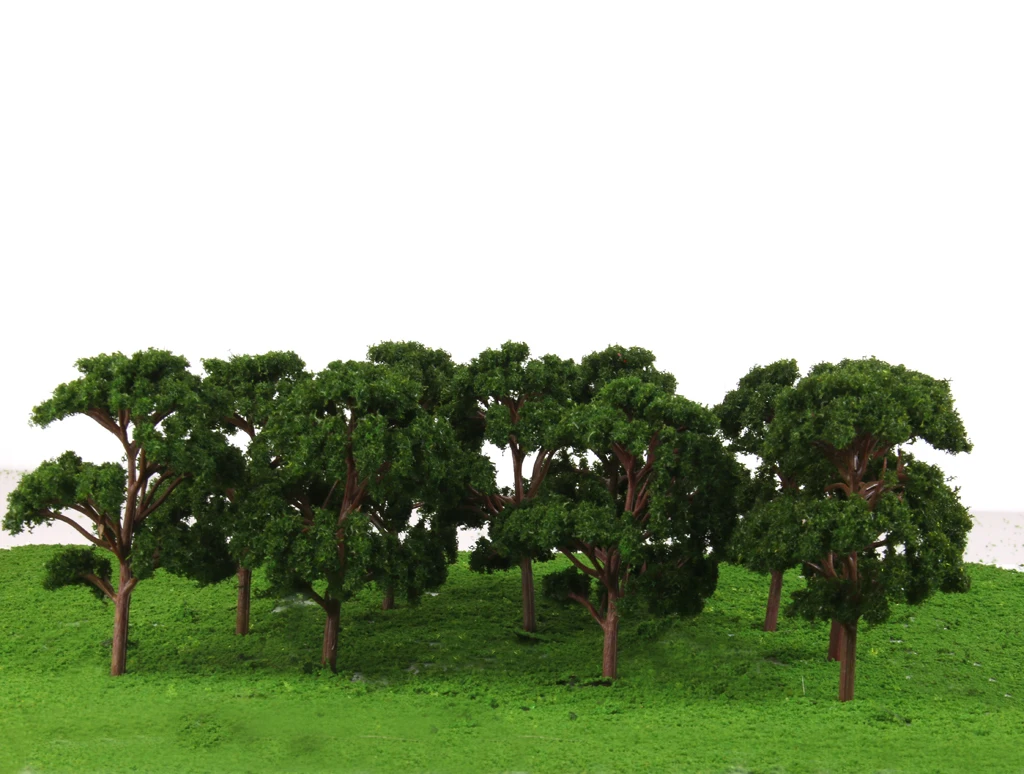 

10x Banyan Trees Model Train Garden Street Architecture Scenery