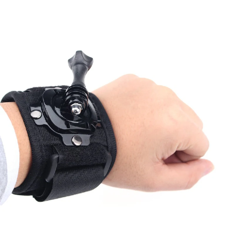 Вращающийся на 360 градусов наручный ремень для GoPro Hero 8 7 6 5 4 3 черный sjcam osm