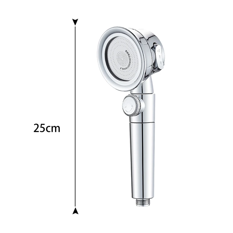 

1Pc 3 Modes Adjustable High Pressure Shower Head Pressurized Water Saving Rainfall Massage SPA Skin Care PP Filter Shower Head
