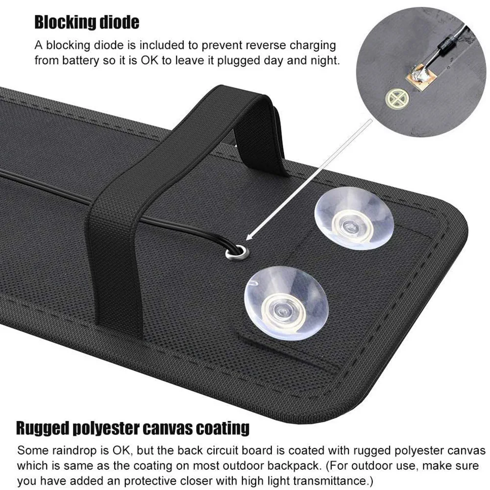 Зарядное устройство на солнечных панелях 7 5 Вт Allpowers для использования в машине