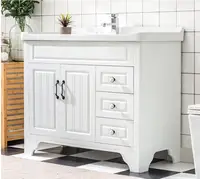 Oak bathroom cabinet solid wood bathroom floor-standing modern minimalist face wash hand wash bathroom basin combination washsta