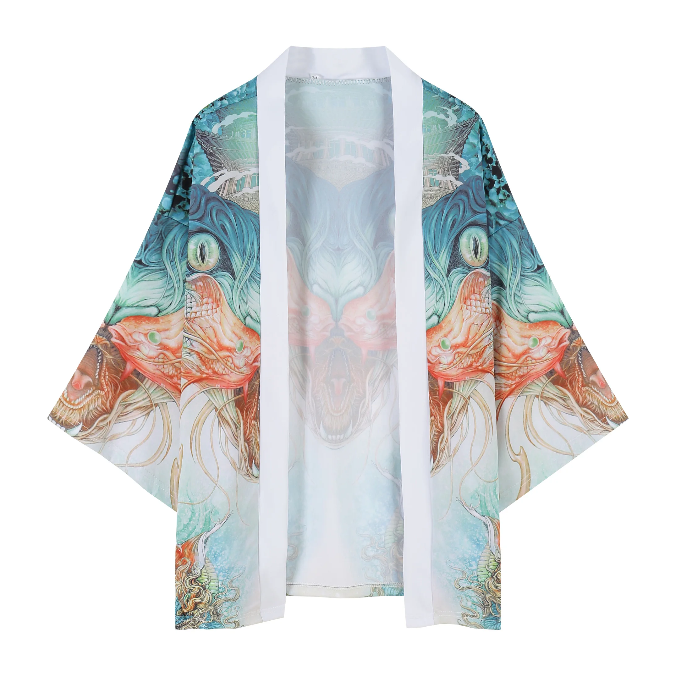 Женское кимоно халат Yukata Haori рубашка для мужчин японские кардиган костюм самурая