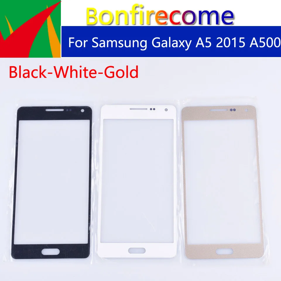 5.0" A500 For Samsung Galaxy A5 A500 A500F A500FU A500M A500Y A500FQ Front Outer Glass Touch Screen Lens Replacement