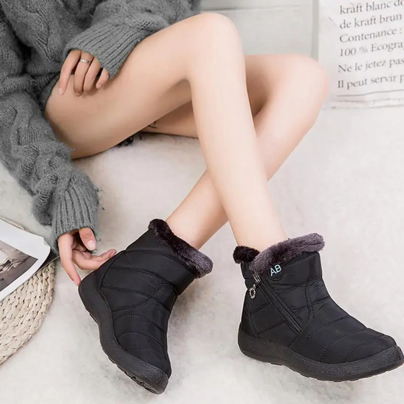 Новинка 2019 года женские ботинки водонепроницаемые зимние Женские Повседневные