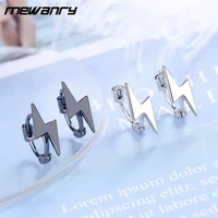 mewanry spring new 925 stamp earrings new fashion creative lightning design party jewelry gifts prevent allergy