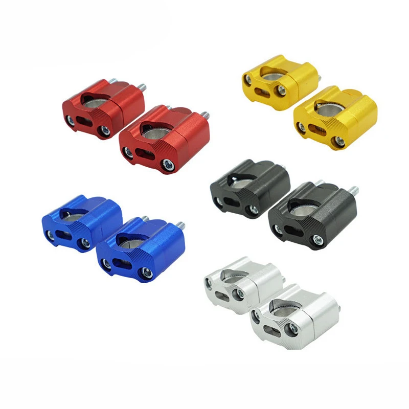 

2PCS Motorcycle Handlebar Risers 1 1/8" (28MM) & 7/8" (22MM) CNC Aluminum Alloy Bar Clamps Universal Motorbike Accessories