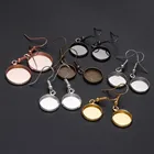 Крючки и кабошоны для сережек, основа для сережек золотого и серебряного цвета, металлические застежки для сережек сделай сам, фурнитура для изготовления ювелирных изделий