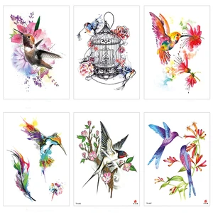 Татуировка для девочек в стиле хип-хоп, размер 21X15 см, сексуальная, красивая, водонепроницаемая, временная