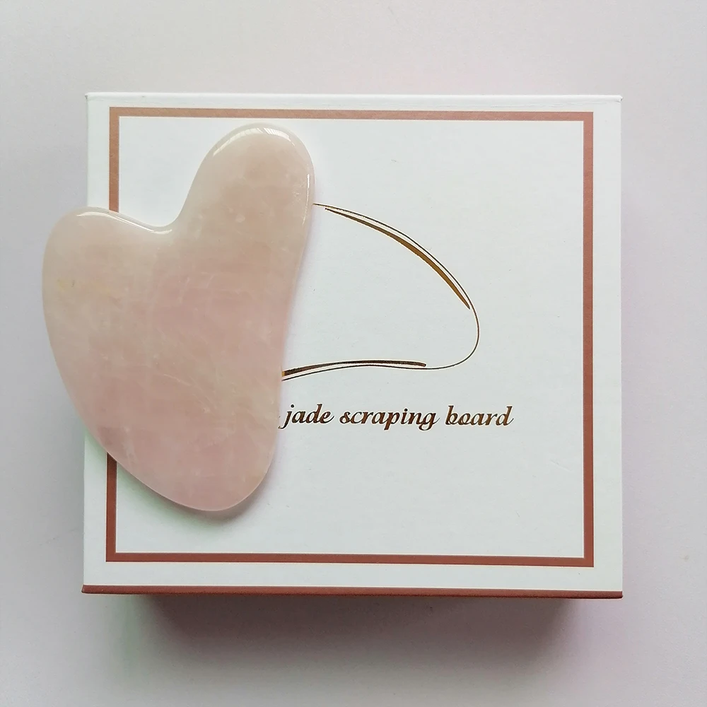 

Gua Sha Face Massager Jade Rose Quartz Guasha Massage Tools Face Skin Care Lift Devices Slimmer Scraper Beauty Health Products