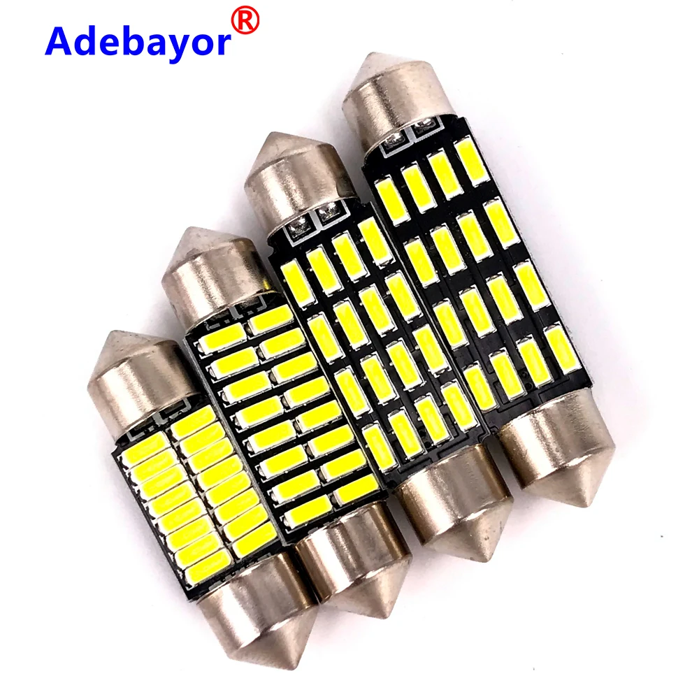 Оптовая продажа 100 шт. 31 мм 36 39 41 гирлянда 4014 16 SMD C5W светодиодные светодиодов
