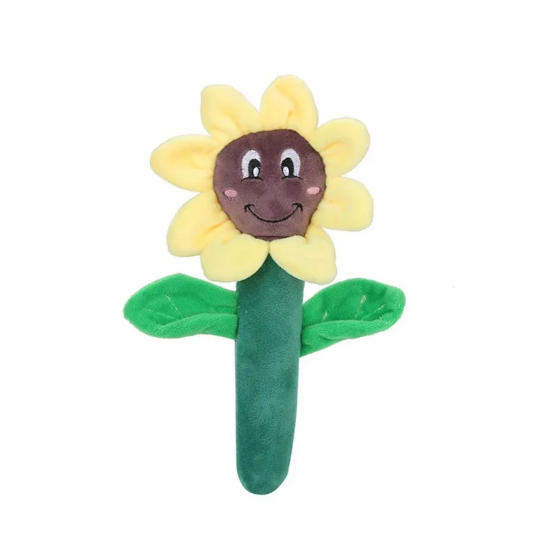 

Pet Plush Dog Toys Cute Sun Flower Pet Chew Toys For Puppy Dogs Squeak Sound Molar Chew Toys Pet Supplies Training Toy