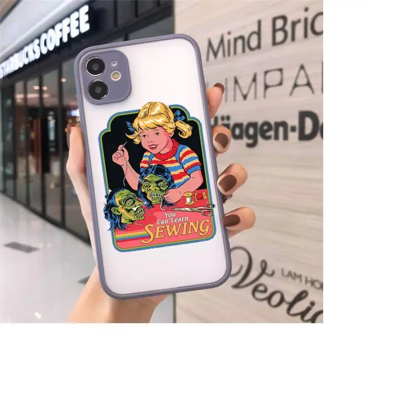 

Let's Summon Demons Graphic Phone Cases Matte Transparent for iPhone 7 8 11 12 s mini pro X XS XR MAX Plus cover funda