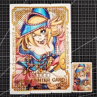 10pcsset black magician girl yu gi oh refraction 9in1 sexy girls toys hobbies hobby collectibles game anime collection cards