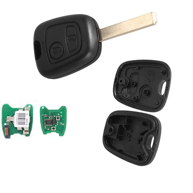 

Wilongda Car key 2 Buttons Remote Key 434mhz id46 chip car accessories for peugeot 307 407 key