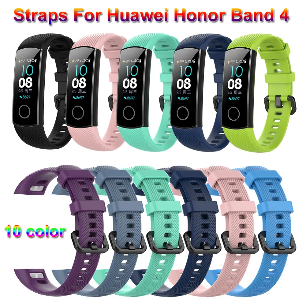 Мягкий силиконовый ремешок для часов сменные браслеты спортивный браслет Huawei Honor