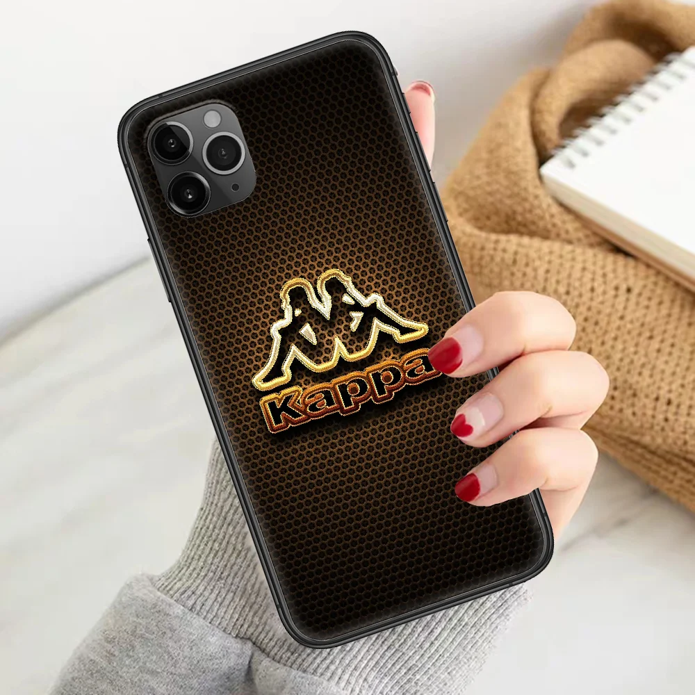 

luxury brand kappas Phone Case Cover Hull For iphone 5 5s se 2 6 6s 7 8 12 mini plus X XS XR 11 PRO MAX black trend back 3D
