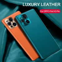for oppo find x3 pro case luxury vegan pu leather metal lens protection soft tpu cover for find x3 lite x3 neo reno 5 pro plus