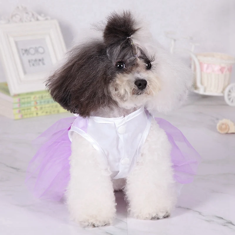 

Dog Clothes Pet Dogs Dress Sweety Princess Dress Spring Summer Puppy Small Medium Dog Lace Princess Chihuahua Dog Mascotas Roupa