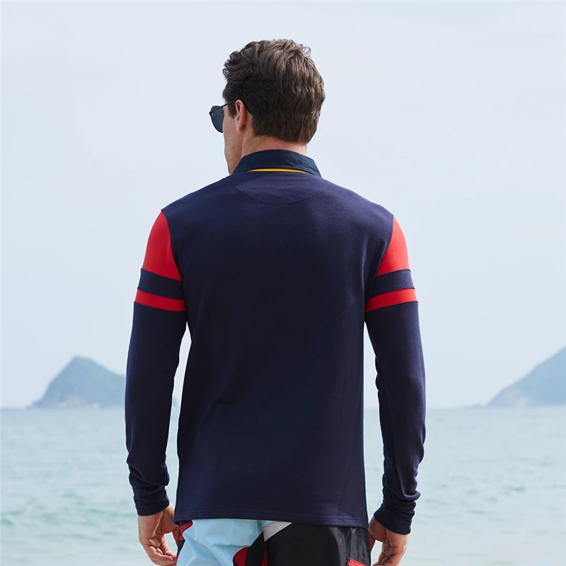 ZOGAA 2019 Хит Мужская рубашка поло высокое качество хлопок длинный рукав осень