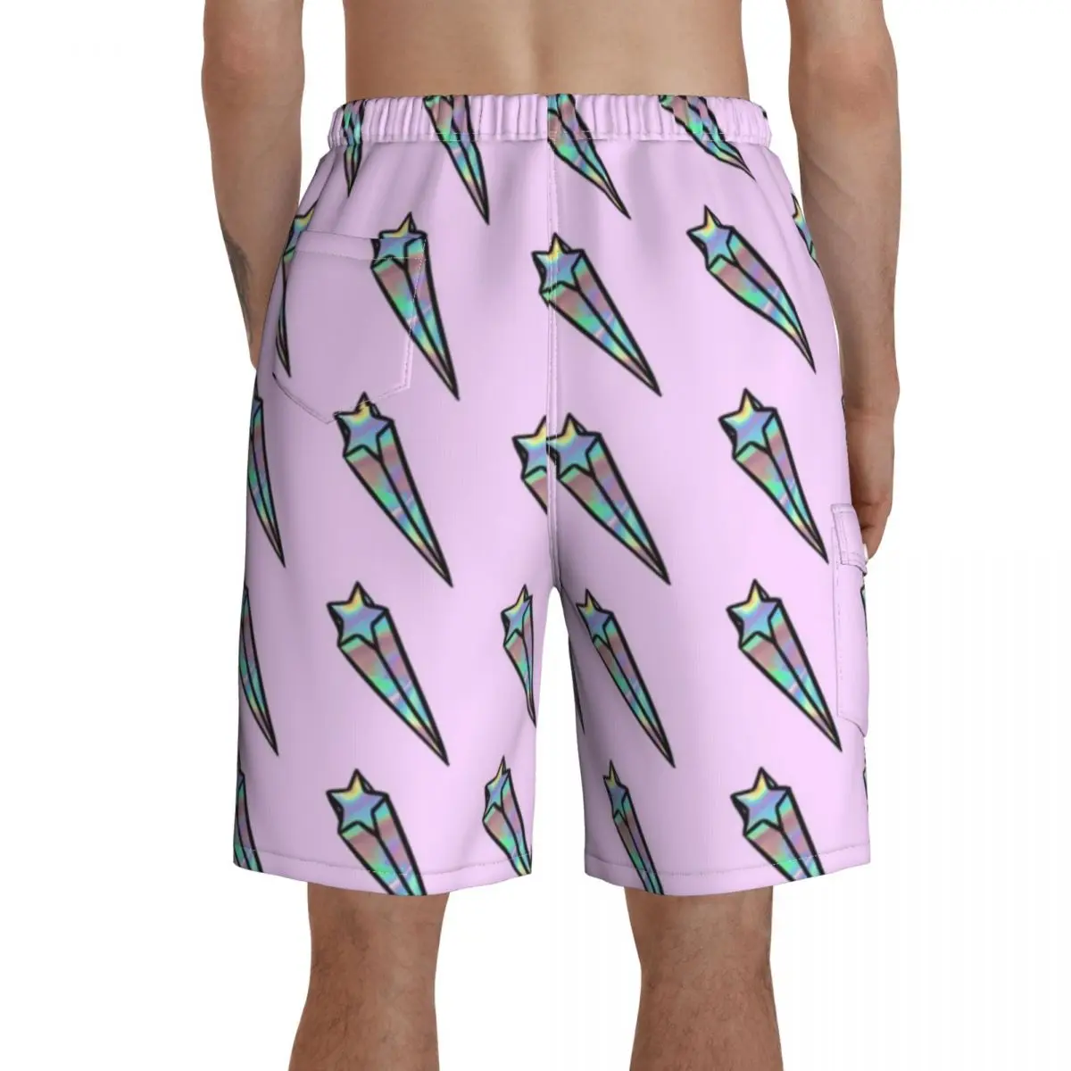 

Holo Board Shorts Polyester Swimming Trunks Bathing Pattern Men Swim Trunks