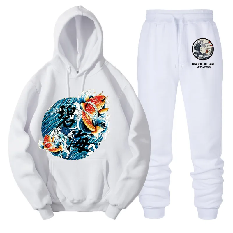 Новинка 2019 комплект из двух предметов модные толстовки с капюшоном спортивная