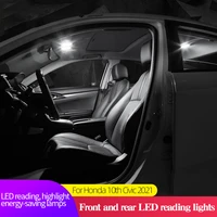 front and rear led reading lights for honda 10th civic 2016 2018 modified interior car dome illumination tool accessories