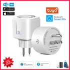 Умный Wi-Fi Разъем 16 А, функция мониторинга мощности, таймер, интеллектуальные адаптеры Tomada, розетка для умного дома, работает с Alexa Google Home